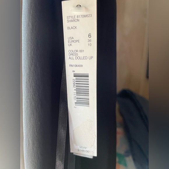 GIANNI BINI Sharon Black Silk LBD - Picture 4 of 9